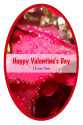 Photo Valentine Vertical Oval Favor Tag 2.25x3.5